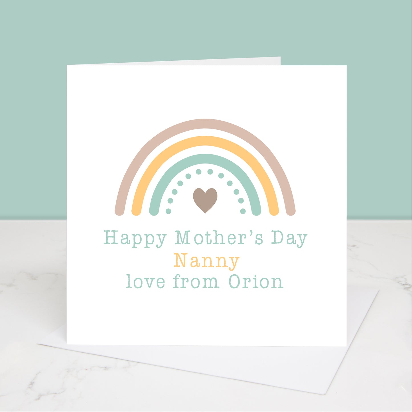 Happy Mother's Day Grandma Rainbow Card